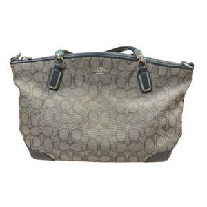 Coach Kelsey Signature Jacquard Small Satchel & Signature Flap Wallet Bundle